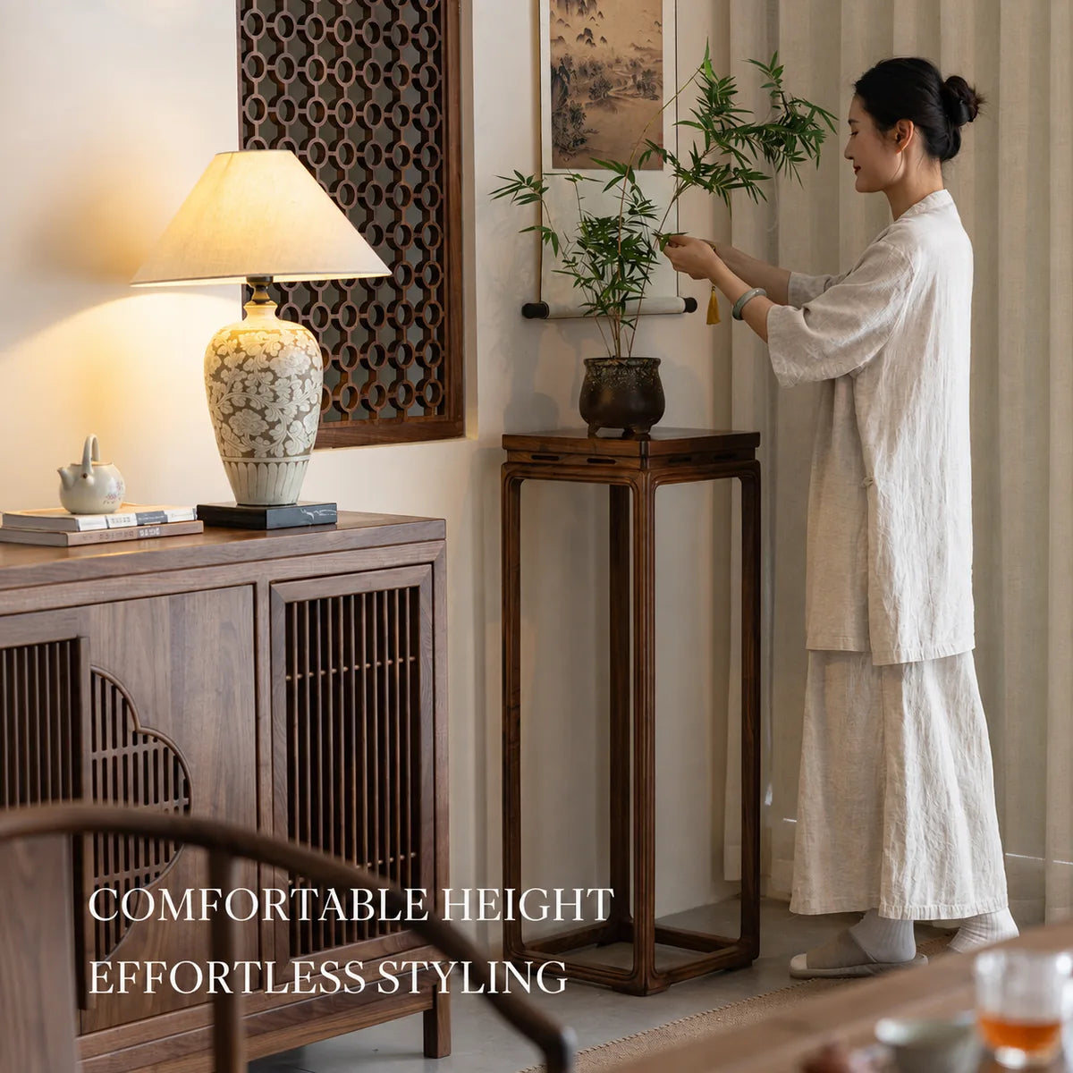 Comfortable one-metre display height