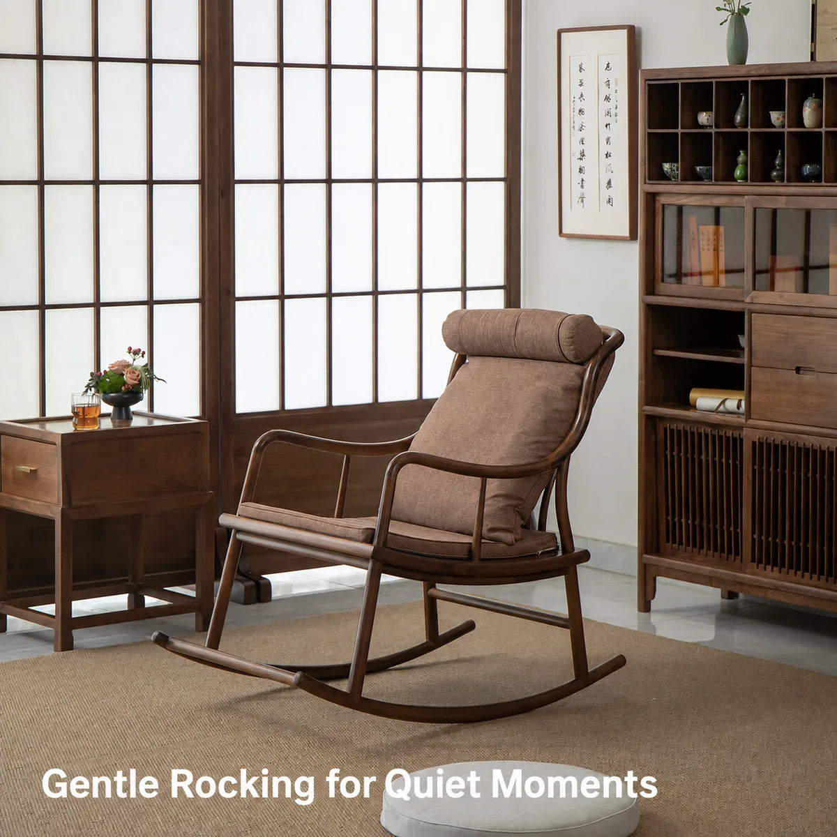 Cloudview rocking chair in a quiet living room
