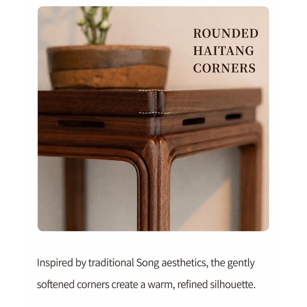 Rounded Haitang-inspired corner detail