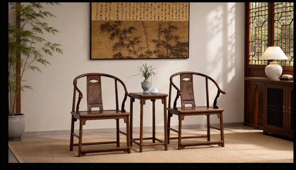 Ming-inspired solid wood furniture by RUIZUO