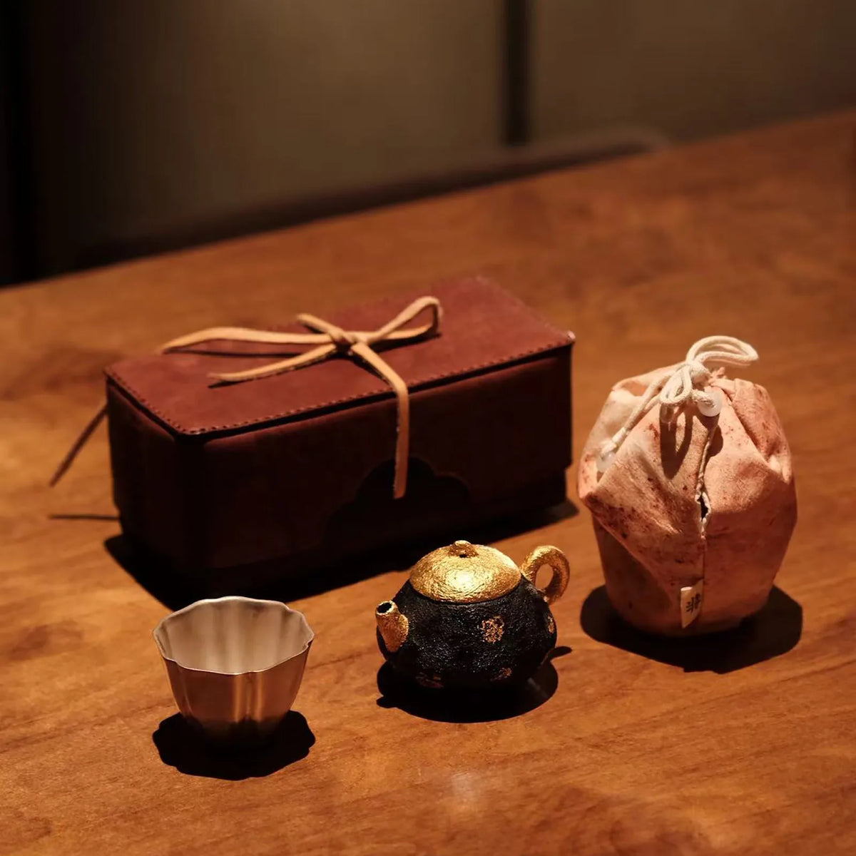 Gilded Wabi Tea Travel Set
