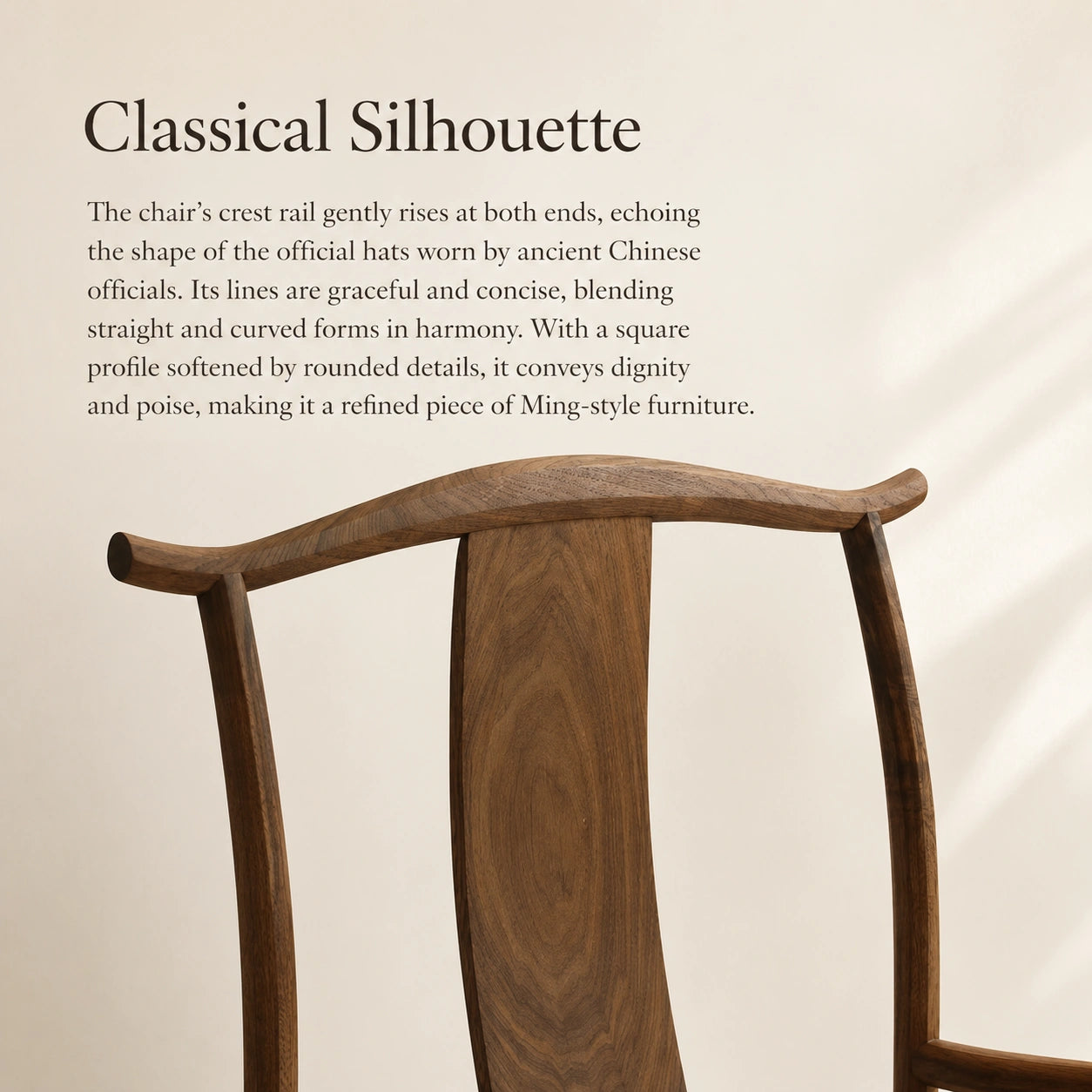 Sichutou Beiguanmao Solid Walnut Armchair