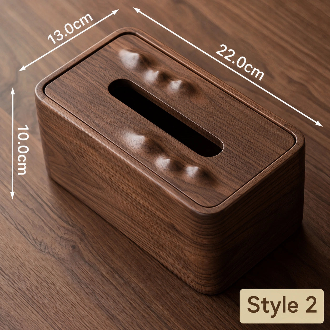 North American Black Walnut Tissue Box