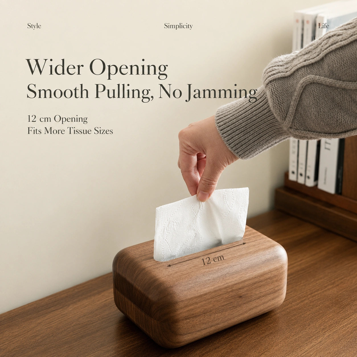 North American Black Walnut Tissue Box