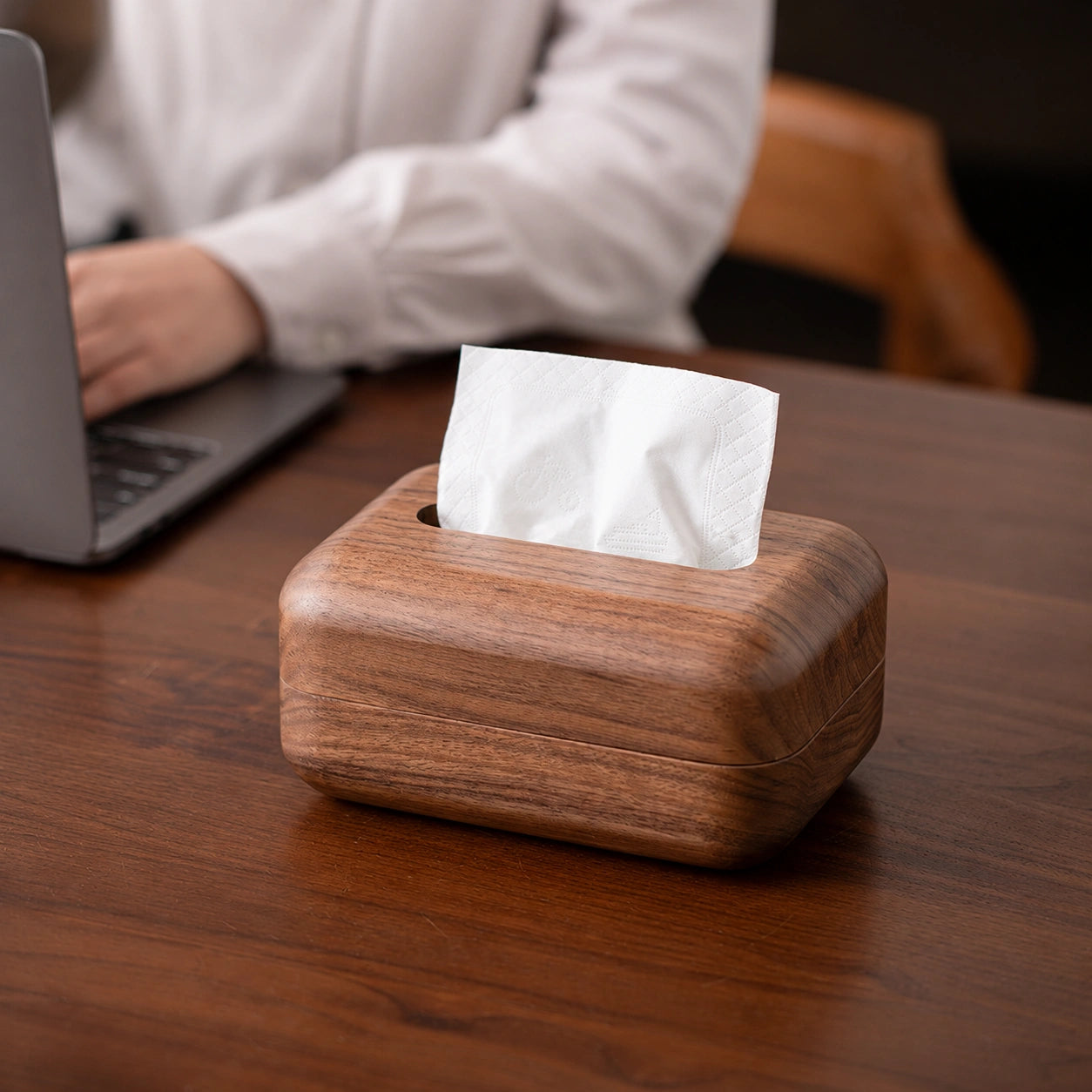 North American Black Walnut Tissue Box