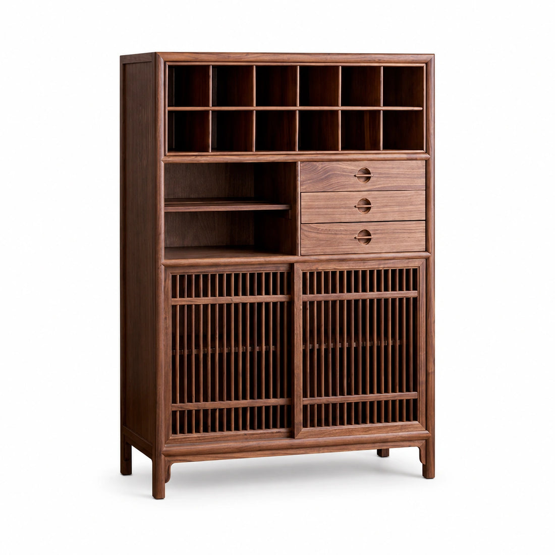 Hill Solid Black Walnut Storage Cabinet