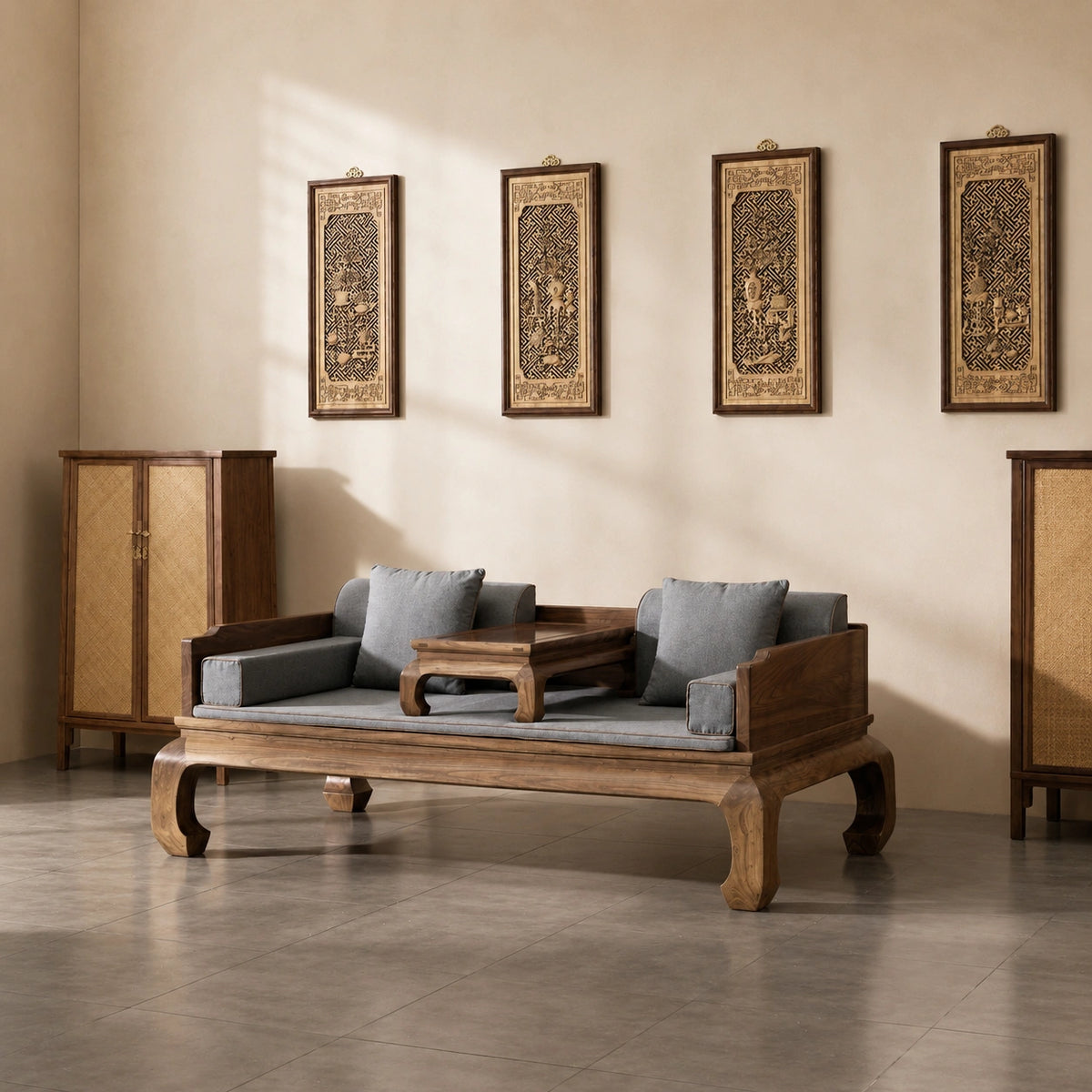 Ming-inspired solid wood furniture by RUIZUO
