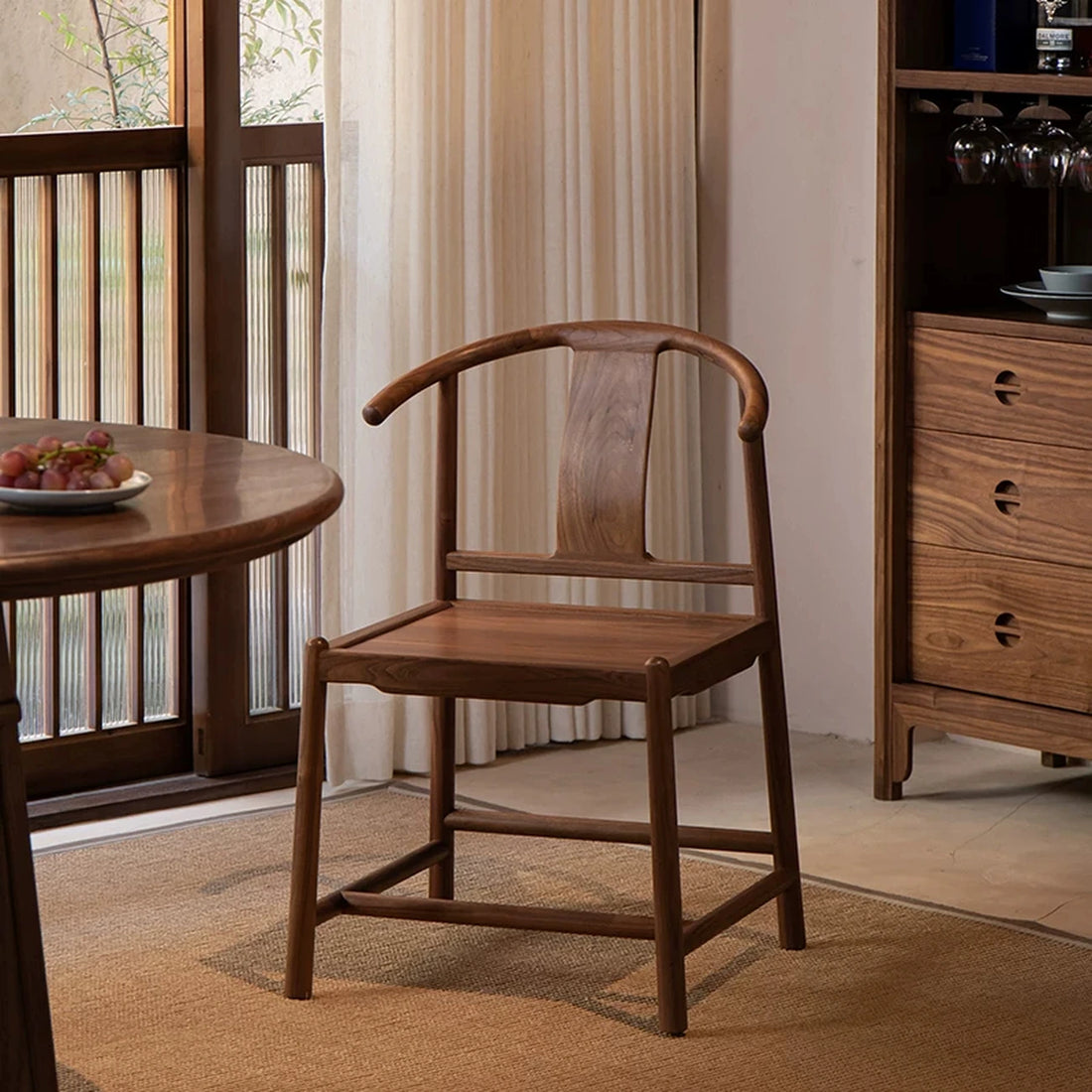 Half-Moon Dining Chair in a dining room