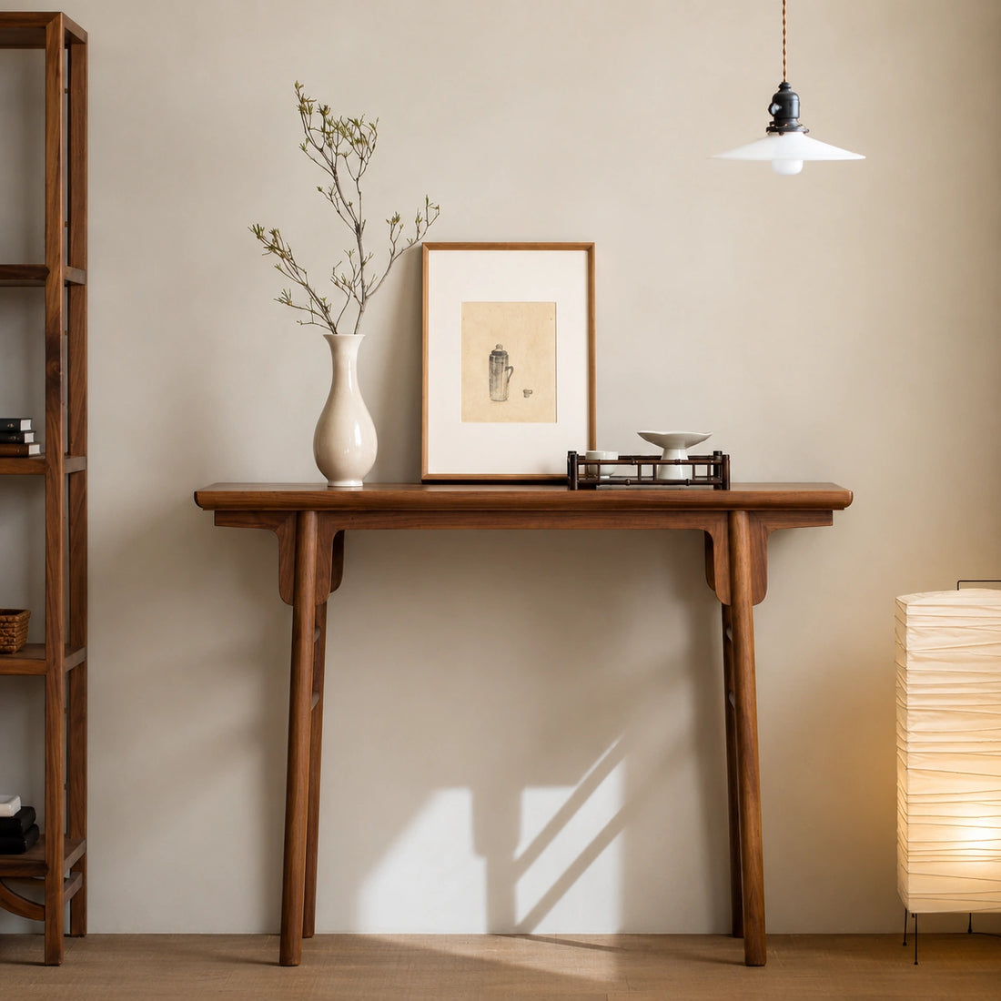 Ming-style flat-top console table front view