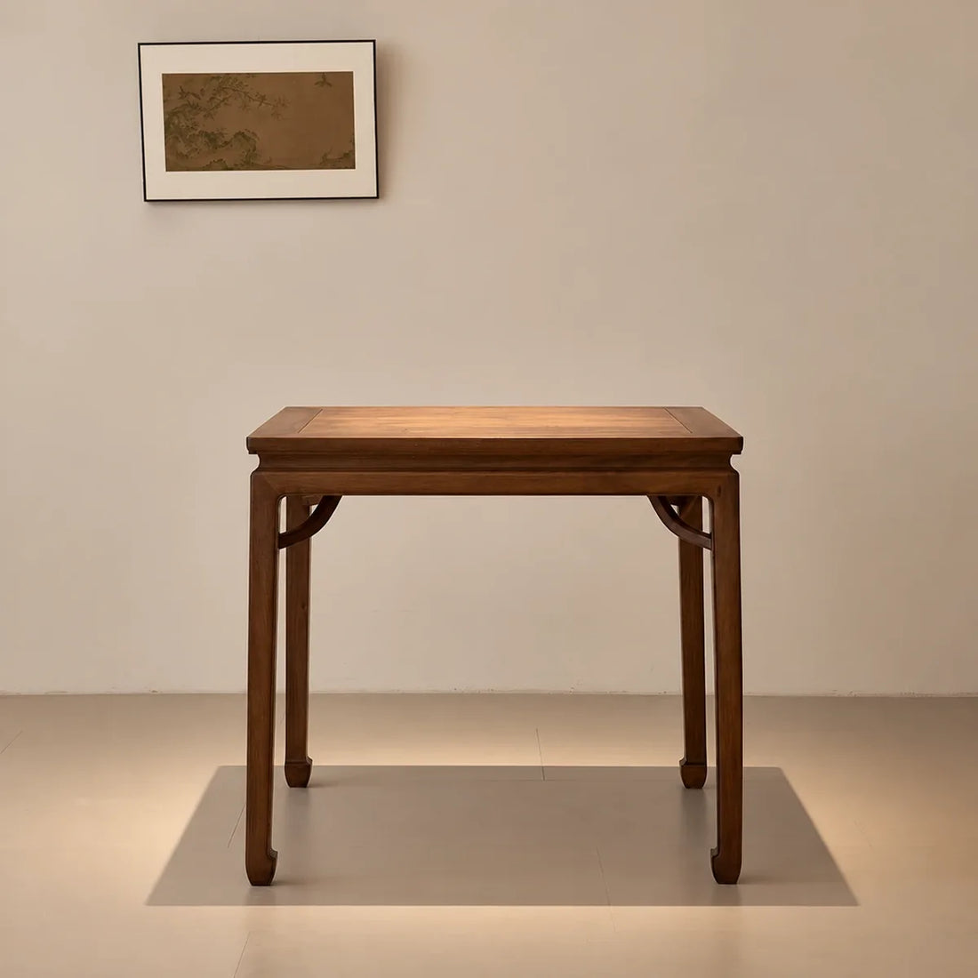 walnut table three quarter