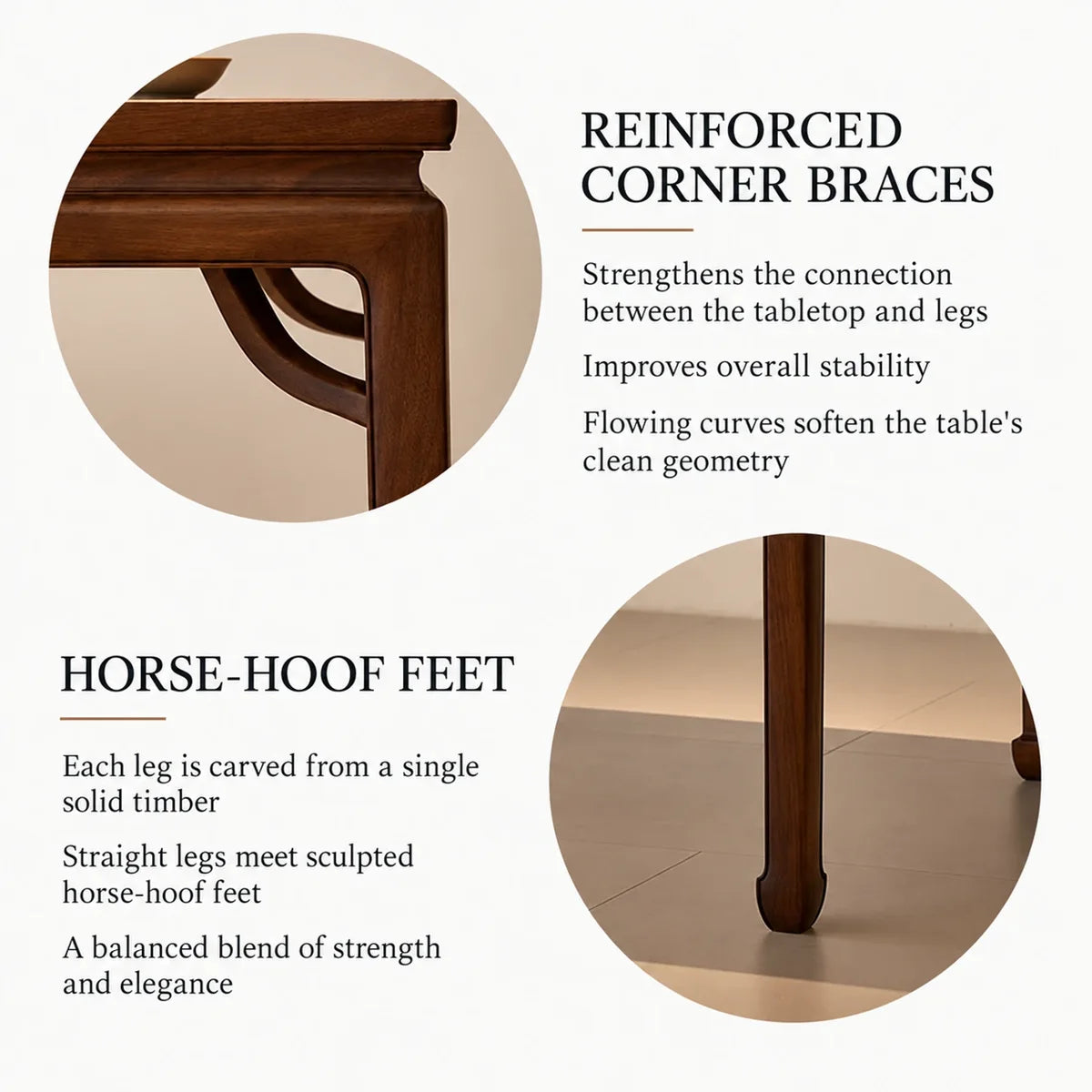 braces and horse hoof feet