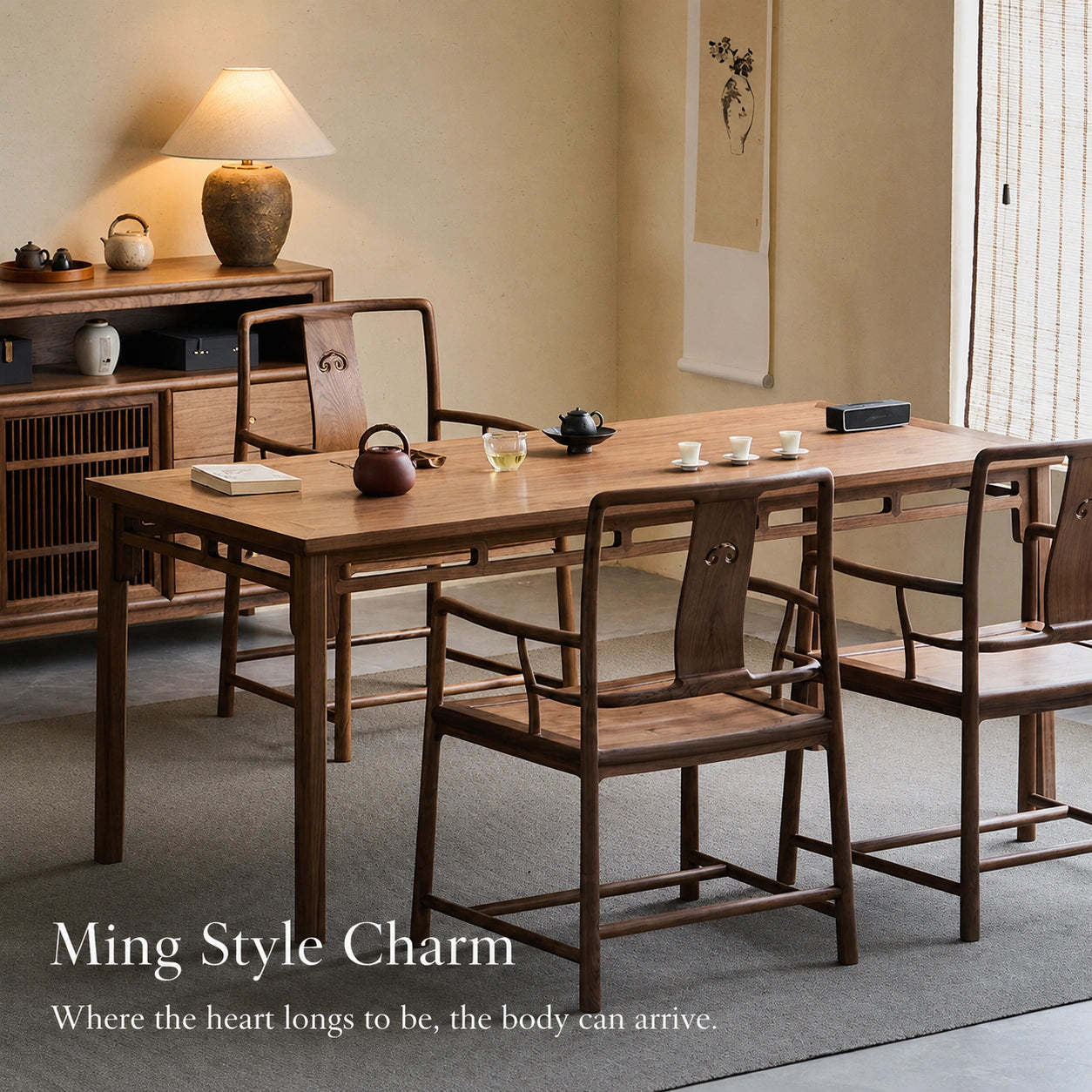 Ruyi Nanguanmao North American Black Walnut Armchair