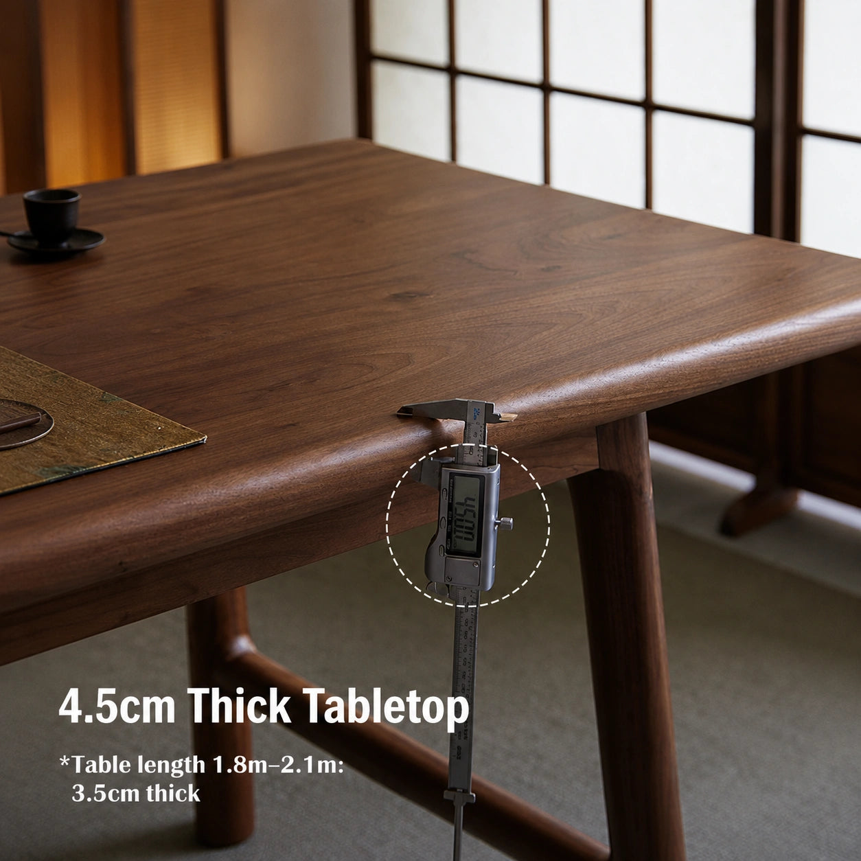 Yinshan Solid Walnut Dining & Tea Table